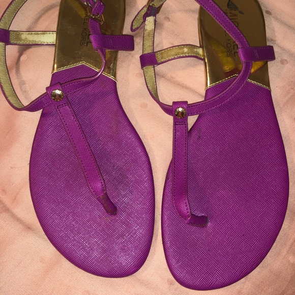 michael kors purple sandals